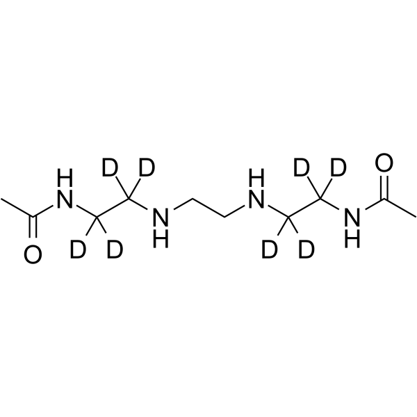 N1, N10-Diacetyl triethylenetetramine-d8 Chemical Structure N1, N10-Diacetyl triethylenetetramine-d8