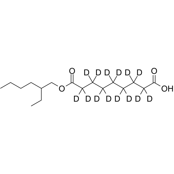 Azelaic acid 2-ethylhexyl monoester-d14 Chemical Structure Azelaic acid 2-ethylhexyl monoester-d14