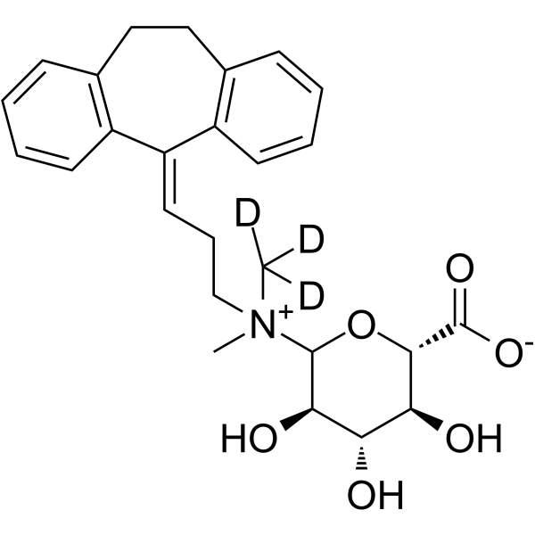 Amitriptyline-N-glucuronide-d3 Chemical Structure Amitriptyline-N-glucuronide-d3