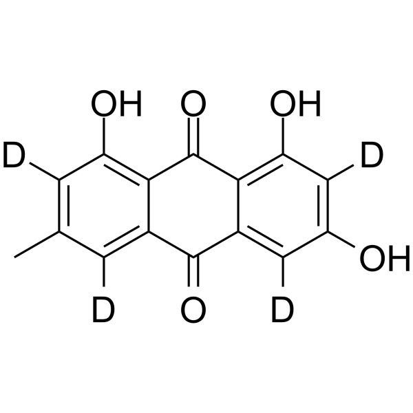 Emodin-d4 Chemical Structure Emodin-d4(Synonyms: Frangula emodin-d4)