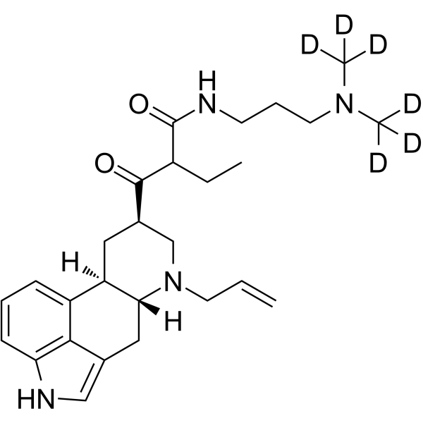Cabergoline isomer-d6 Chemical Structure Cabergoline isomer-d6