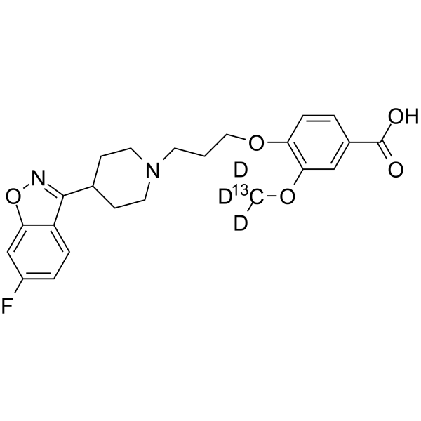 Iloperidone metabolite P95-13C,d3 Chemical Structure Iloperidone metabolite P95-13C,d3