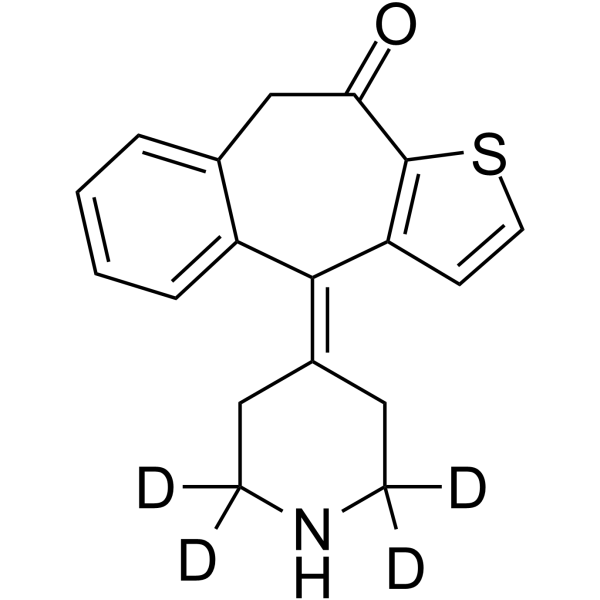 Ketotifen impurity 3-d4 Chemical Structure Ketotifen impurity 3-d4