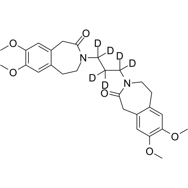 Ivabradine impurity 7-d6 Chemical Structure Ivabradine impurity 7-d6