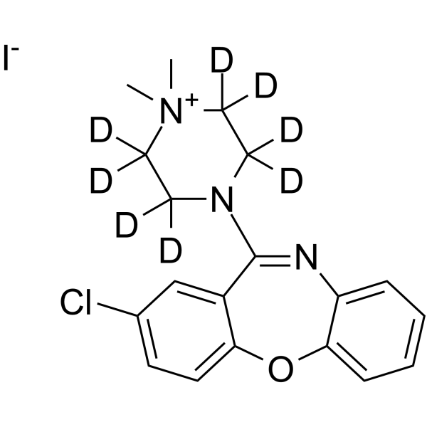 Loxapine impurity 3-d8 iodide Chemical Structure Loxapine impurity 3-d8 iodide