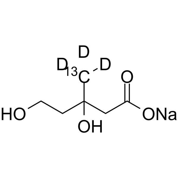 Mevalonic acid-13C,d3 sodium