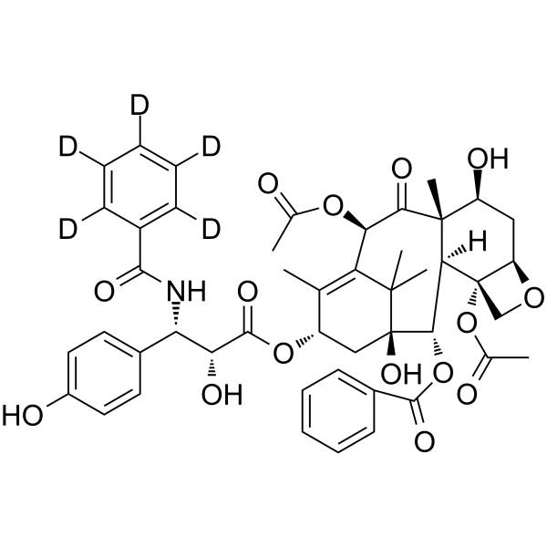 3'-p-Hydroxy paclitaxel-d5 Chemical Structure 3