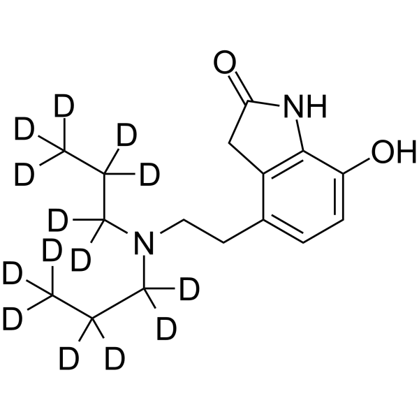 7-Hydroxy Ropinirole-d14 Chemical Structure 7-Hydroxy Ropinirole-d14