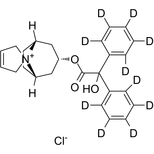 Dehydro trospium-d10 chloride Chemical Structure Dehydro trospium-d10 chloride