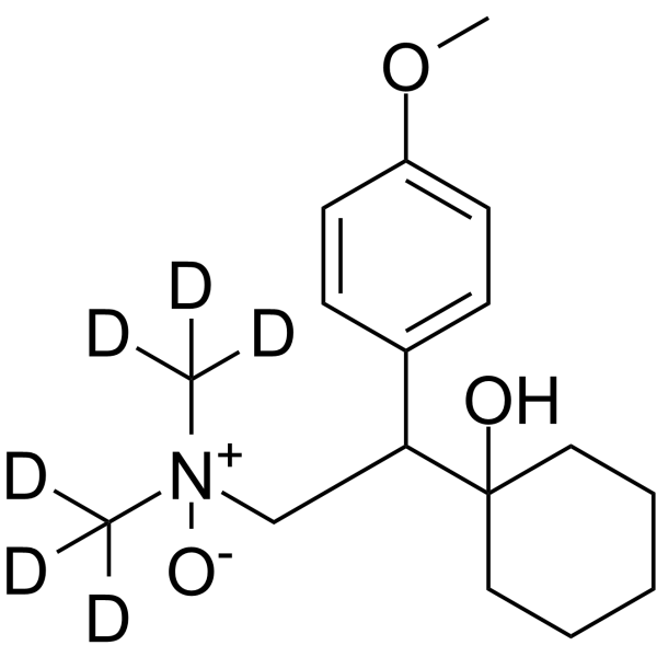 Venlafaxine N-oxide-d6 Chemical Structure Venlafaxine N-oxide-d6