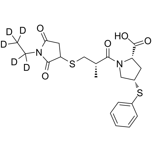 Zofenoprilat-NES-d5 Chemical Structure Zofenoprilat-NES-d5