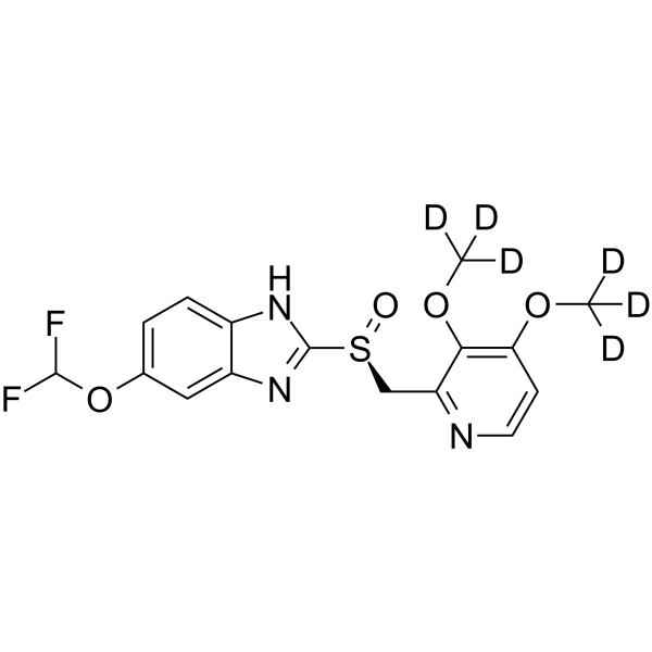 (S)-Pantoprazole-d6 Chemical Structure (S)-Pantoprazole-d6