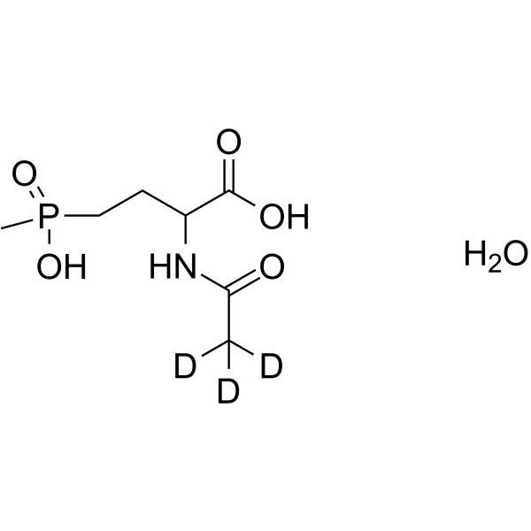 N-Acetyl-DL-glufosinate-d3 hydrate Chemical Structure N-Acetyl-DL-glufosinate-d3 hydrate