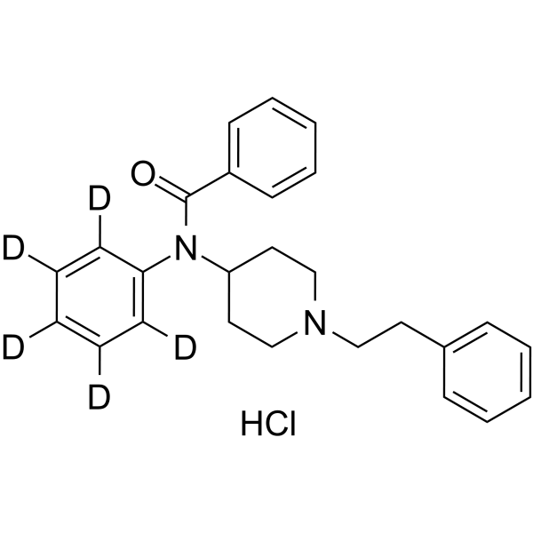 Benzoyl fentanil-d5 hydrochloride Chemical Structure Benzoyl fentanil-d5 hydrochloride