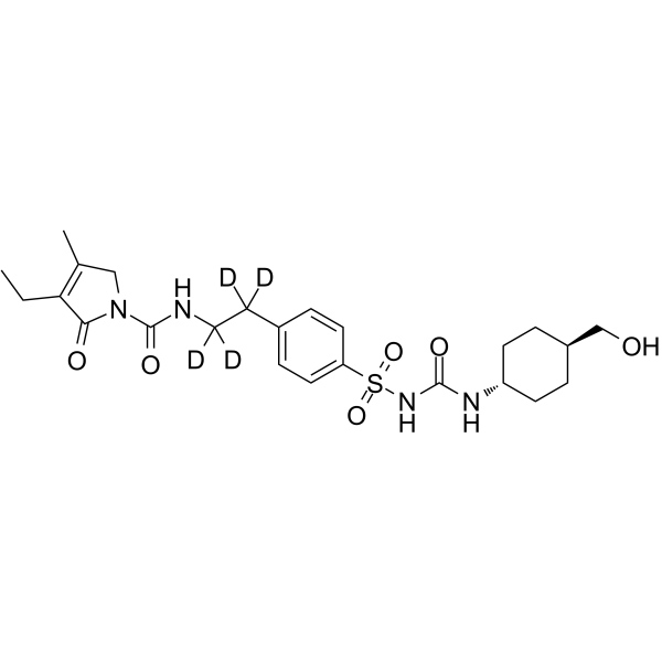 trans-Hydroxy Glimepiride-d4 Chemical Structure trans-Hydroxy Glimepiride-d4