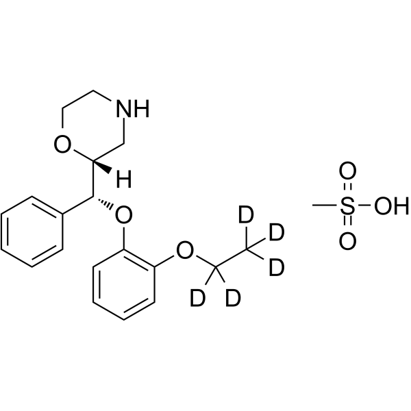 Reboxetine-d5 mesylate Chemical Structure Reboxetine-d5 mesylate