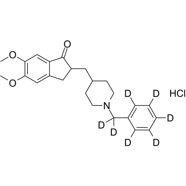 Donepezil-d7 hydrochloride Chemical Structure Donepezil-d7 hydrochloride(Synonyms: E2020-d7)