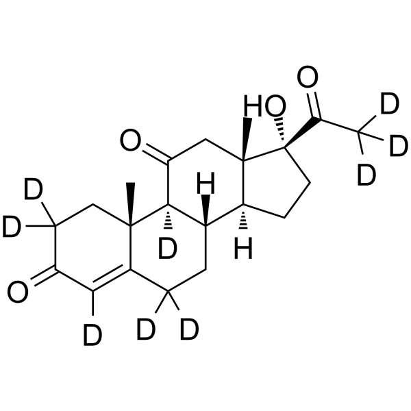 21-Deoxycortisone-d9 Chemical Structure 21-Deoxycortisone-d9