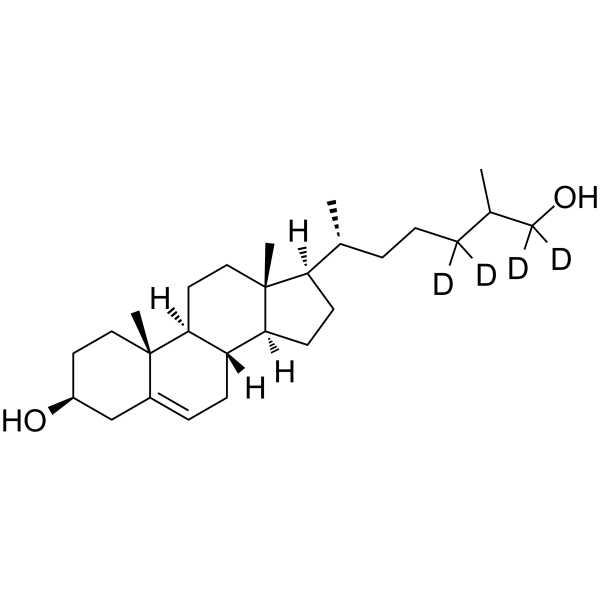 (25RS)-26-Hydroxycholesterol-d4 Chemical Structure (25RS)-26-Hydroxycholesterol-d4