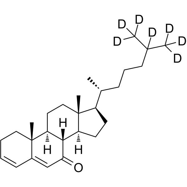 Cholesta-3,5-diene-7-one-25,26,26,26,27,27,27-d7 Chemical Structure Cholesta-3,5-diene-7-one-25,26,26,26,27,27,27-d7