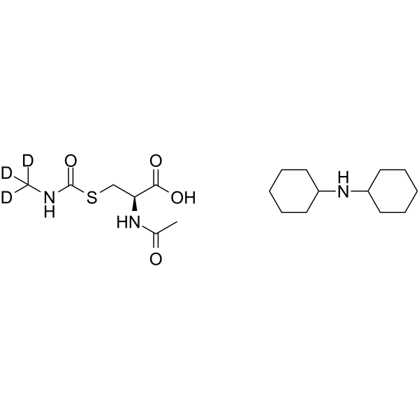 N-Acetyl-S-(N-methyl-carbamoyl)-L-cysteine-d3 dicyclohexylamine