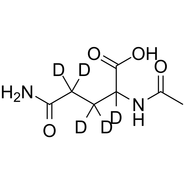 Nalpha-Acetyl-DL-glutamine-2,3,3,4,4-d5 Chemical Structure Nalpha-Acetyl-DL-glutamine-2,3,3,4,4-d5