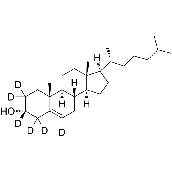 Epicholesterol-2,2,3,4,4,6-d6 Chemical Structure Epicholesterol-2,2,3,4,4,6-d6