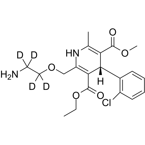 Levamlodipine-d4 Chemical Structure Levamlodipine-d4(Synonyms: (S)-Amlodipine-d4; Levoamlodipine-d4)