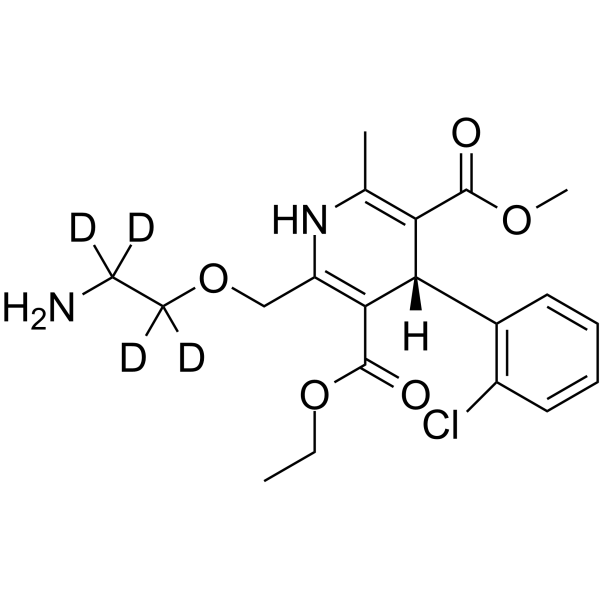 Levamlodipine-d4(Synonyms: (S)-Amlodipine-d4;  Levoamlodipine-d4)