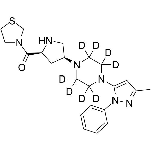 Teneligliptin D8 Chemical Structure Teneligliptin D8(Synonyms: MP-513 D8)