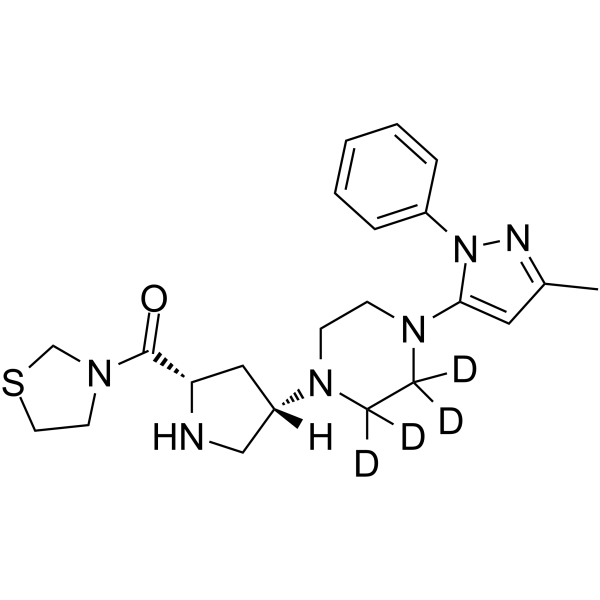 Teneligliptin-d4 Chemical Structure Teneligliptin-d4(Synonyms: MP-513-d4)