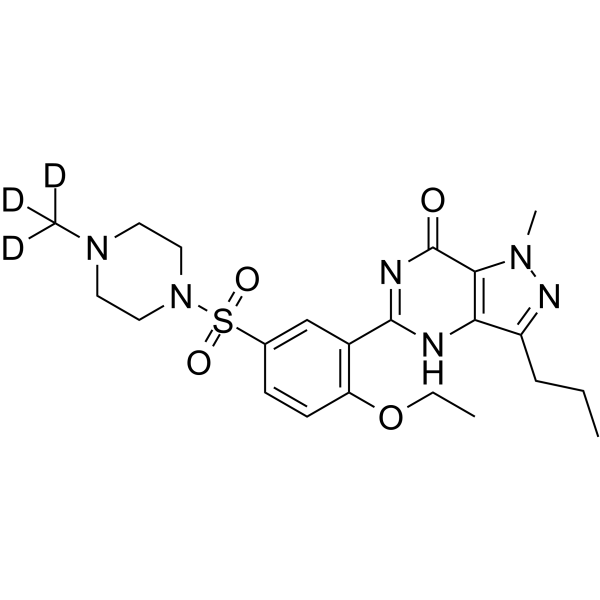 Sildenafil-d3 Chemical Structure Sildenafil-d3(Synonyms: UK-92480-d3)