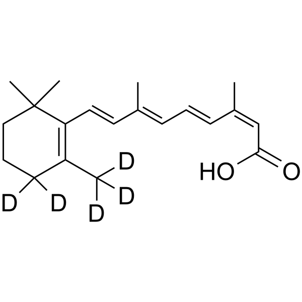 9-cis,13-cis-Retinoic acid-d5 Chemical Structure 9-cis,13-cis-Retinoic acid-d5(Synonyms: 异维甲酸 d5)