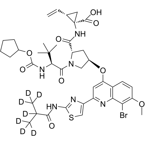Faldaprevir-d7 Chemical Structure Faldaprevir-d7