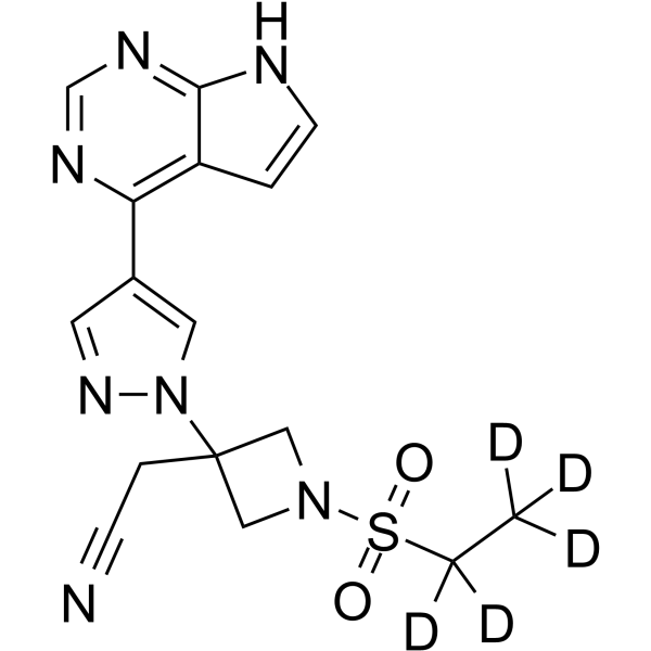 Baricitinib-d5 Chemical Structure Baricitinib-d5(Synonyms: LY3009104-d5; INCB028050-d5)