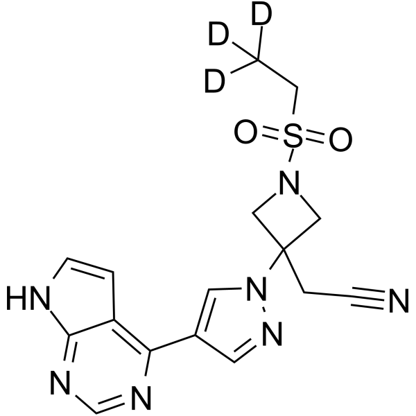 Baricitinib-d3 Chemical Structure Baricitinib-d3(Synonyms: LY3009104-d3; INCB028050-d3)