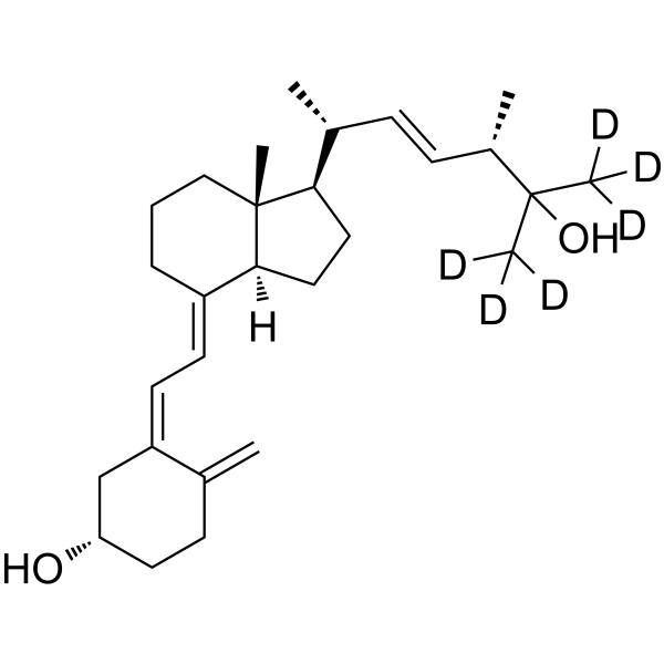 25-Hydroxy VD2-d6 Chemical Structure 25-Hydroxy VD2-d6