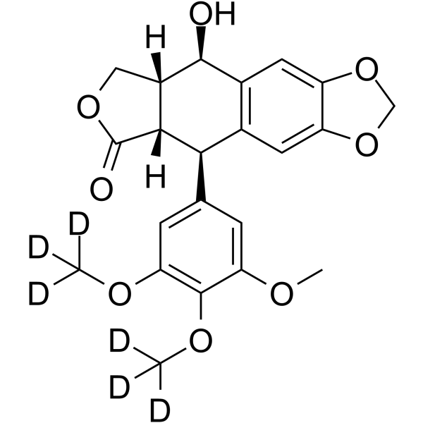 Picropodophyllotoxin-d6 Chemical Structure Picropodophyllotoxin-d6