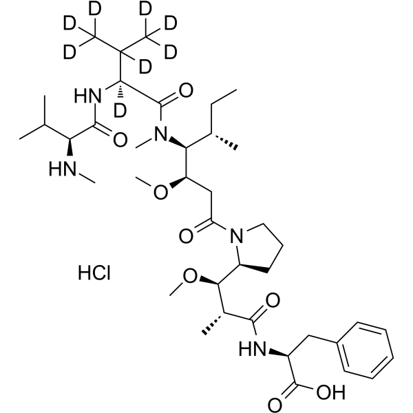 MMAF-d8 hydrochloride Chemical Structure MMAF-d8 hydrochloride