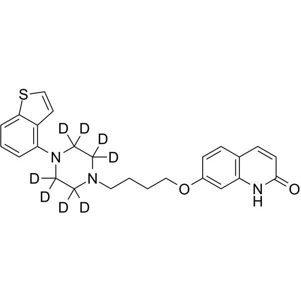 Brexpiprazole-d8 Chemical Structure Brexpiprazole-d8(Synonyms: OPC-34712-d8)