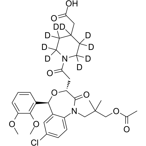 Lapaquistat-d9 acetate Chemical Structure Lapaquistat-d9 acetate