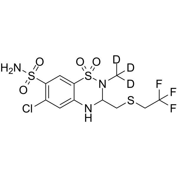 Polythiazide-d3 Chemical Structure Polythiazide-d3