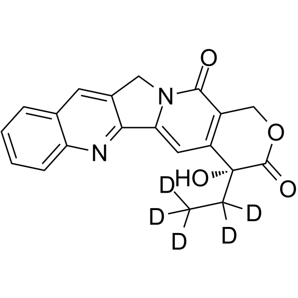 (R)-Camptothecin-d5 Chemical Structure (R)-Camptothecin-d5(Synonyms: (R)-Campathecin-d5; (R)-(-)-Camptothecin-d5; (R)-CPT-d5)