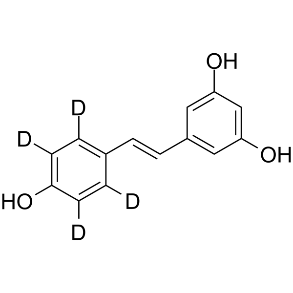 Resveratrol-d4 Chemical Structure Resveratrol-d4(Synonyms: trans-Resveratrol-d4; SRT501-d4)