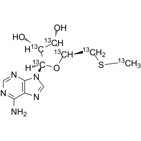 5'-Methylthioadenosine-13C6 Chemical Structure 5