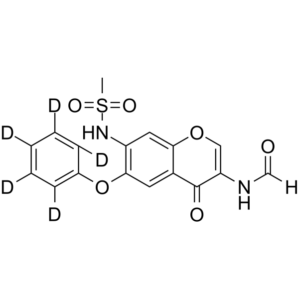 Iguratimod-d5 Chemical Structure Iguratimod-d5(Synonyms: T614-d5)