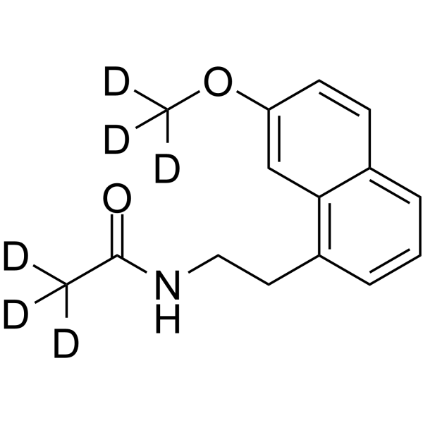 Agomelatine-d6 Chemical Structure Agomelatine-d6(Synonyms: S-20098-d6)