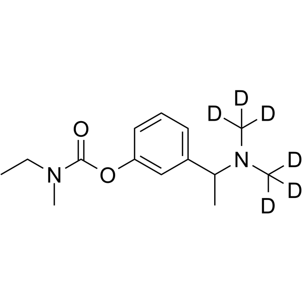 (rac)-Rivastigmine-d6 Chemical Structure (rac)-Rivastigmine-d6(Synonyms: 利凡斯的明 d6)