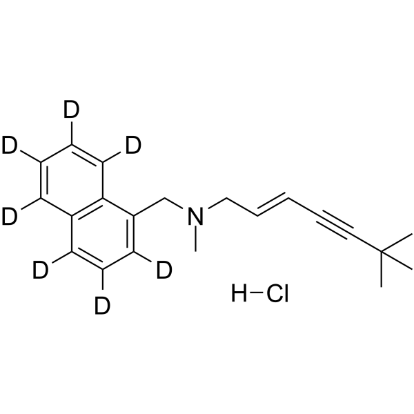 Terbinafine-d7 Chemical Structure Terbinafine-d7(Synonyms: TDT 067-d7)