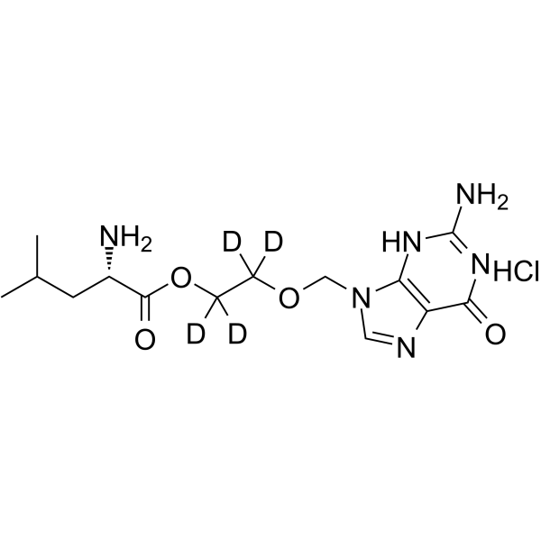 Acyclovir-d4 L-Leucinate Chemical Structure Acyclovir-d4 L-Leucinate(Synonyms: 阿昔洛韦杂质 d4)